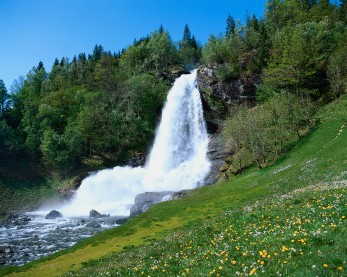 Waterfall on the Hardanger Fjord